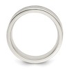 Black Bow Jewelry 6mm Sterling Silver Light Weight Polished Milgrain Grooved Edge Band - 2 of 4