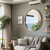 Dovelina Round Mirror Metal Framed Decorative Wall Mirror - 3 of 4