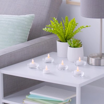 24ct Twist flame Led Tealight Candles white Room Essentials Plastic Battery operated Decorative Tea Lights Target