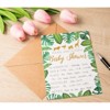 Juvale 36-Pack Baby Shower Invitation with Envelopes, Gold Foil Tropical Animal Designs (5 x 7 In) - image 3 of 4