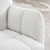 GlasFlength Accent Chairs Modern Rocking Chair Armchair Lazy Chair Sofa Chair Reading Chair for Living Room, White, 31.5"*27.6"*37.4" - 3 of 4