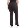 Rekucci Plus Size Comfort Knit Bootcut Leg Pants for Curvy Women with Tummy Control - 3 of 4