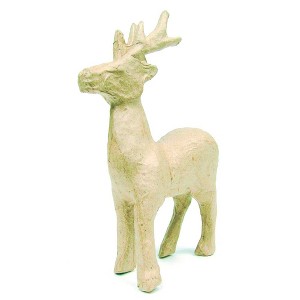Decopatch Holiday Ornaments Papier-Mache - 4 x 6 1/4 x 2 - Reindeer - 1 of 4