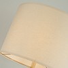ALOADECOR 62'' Elegant Modern Polished Nickel Metal Floor Lamp With Ivory Fabric Drum Shade For Living Room Dining Room - 4 of 4