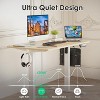 Infurnic Desks, Standing Desk with Splice Board, Adjustable Height Sit Stand Desk for Office or Home, Brown, 24"*40"*27.5" - 2 of 4