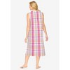 Dreams & Co. Plus Size Long Sleeveless Sleepshirt - 3 of 4