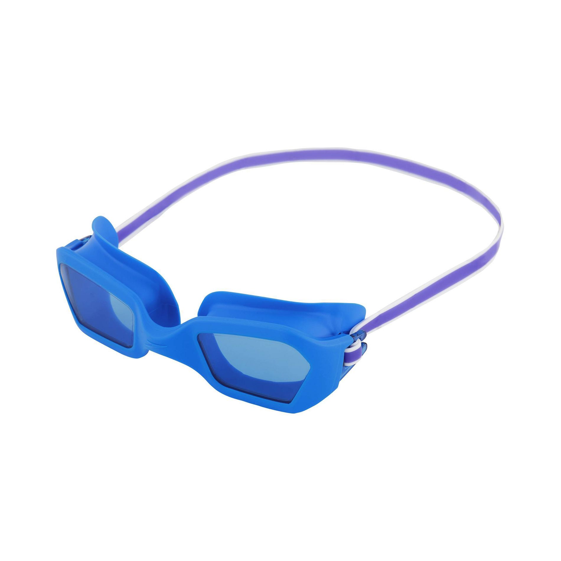 Speedo Adult Solar Swim Goggles - Blue: Polycarbonate & PVC, Anti-Fog, Adjustable Strap