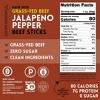 Mission Meats Beef Sticks, 100% Grass Fed & Pasture Raised, Zero Sugar, Gluten Free, Healthy Snacks, Whole 30, Paleo, Jalapeno 1oz - 2 of 2