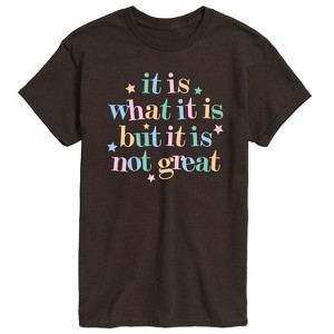 Men's - Instant Message - It Is What It Is Short Sleeve Graphic T-Shirt - 1 of 4