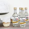 Big Dot of Happiness Teacher Retirement - Mini Wine Champagne Bottle Label Stickers - Happy Retirement Party Favor Gift for Women and Men - Set of 16 - 3 of 4