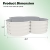 CuisinSmart 2Pcs Raised Garden Beds, Galvanized Steel Planter Boxes with Floral Edge Design, for Vegetables Flowers - 2 of 4