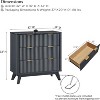 SinCiDo Modern Fluted Nightstand Set of 2, Faux Marble Top Side Tables w/3 Storage Drawers, End Tables for Bedroom, Living Room - 3 of 4