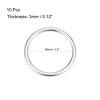 Unique Bargains Zinc Alloy Craft DIY Accessories Hardware Bag Belt O-Ring Buckles 10 Pcs - 2 of 3