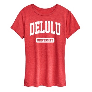 Women's - Instant Message - Delulu University Short Sleeve Graphic T-Shirt - 1 of 4