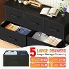 BestMassage 5/8/9-Drawer Fabric Dresser with Wood Top Versatile Storage Cabinet Organizer with Steel Frame - 3 of 4