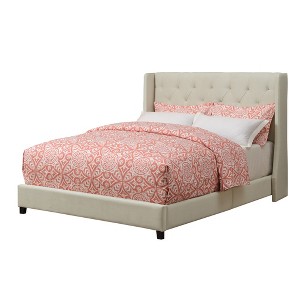 Sedona Upholstered Queen Platform Bed Snow - Picket House Furnishings