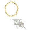 Adornia 14k Gold Plated Crystal Leaf Necklace - 3 of 3