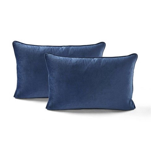 Velvet lumbar pillow discount cover