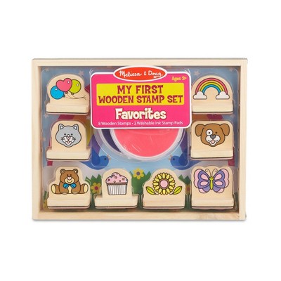 Melissa & Doug My First Wooden Stamp Set Favorites