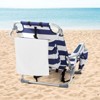 FURNIinspire Outdoor Portable Chair Adjustable Back with Storage for Relaxing Adventures, Blue Stripes, 24.8"*25.6"*32.28" - 4 of 4