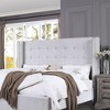 90" Queen Bed Artesia with Wingback Design & Faux Leather - Acme Furniture - 2 of 4