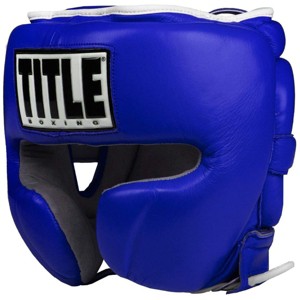Title Boxing Leather Training Sparring Headgear - 1 of 4