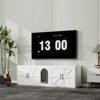 Cesicia White 59.05"L x 17.71"W x 18.89"H Modern Wooden Cat Box Furniture with Double Room, Giving Cats The Greatest Privacy Space - 4 of 4