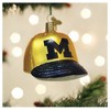 Old World Christmas Blown Glass Ornament for Christmas Tree, Michigan Baseball Cap - 2 of 4