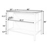 TiramisuBest 53.7in Farmhouse Kitchen Island with Power Outlet, 2 Sliding Barn Door Kitchen Storage Island with Drop Leaf, Spice Rack Rol - 4 of 4