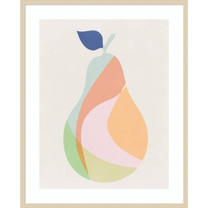 Amanti Art Pear I by Norm Stelfox Wood Framed Wall Art Print - 1 of 4