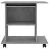 vidaXL Computer Desk Concrete Gray 31.5 in.x19.7 in.x29.5 in. Engineered Wood - 4 of 4