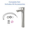 PAGED Bathroom Sink Faucet Single Handle Tall Sink Faucet with Ceramic Disc Cartridge, Faucet for Bathroom Sink - 2 of 4