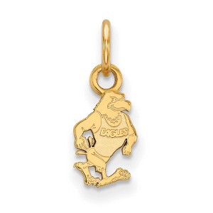 Black Bow Jewelry 14k Yellow Gold Plated Sterling Silver Georgia Southern Eagles NCAA Extra Small Pendant - 1 of 3