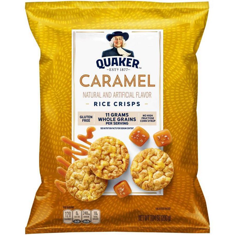 Quaker Rice Crisp Caramel - 7.04oz, 1 of 4