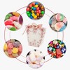 Unique Bargains Gift Boxes with Ribbons and Wood Rings 2.36"x2.36"x3.94" Pink 20 Pcs - 4 of 4