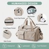 Luupatchy Carry On Weekender Backpack With Shoe Compartment, For Travel, Gym，Fishing, Travel Duffle Bag For Women, Men - 2 of 4