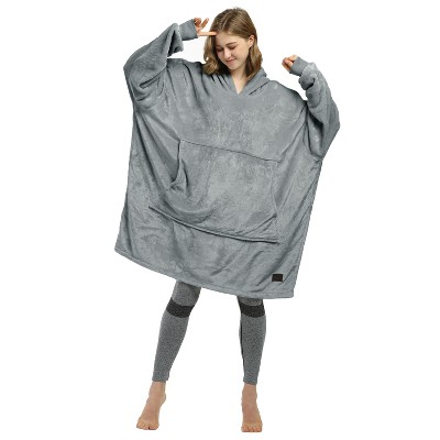 Catalonia Woman Blanket Hoodie Oversized Sweatshirt, Comfy Fleece Pullover Longe Sleeve, One Size Fits All, Gift Woman Wife