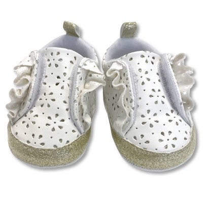 Image of Baby Crib Shoes - Cat & Jack™ White 0-3M