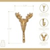 Cheung's Mythra Golden Reindeer Cast Iron Wall Hook - 3 of 4