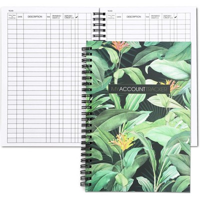 2-Pack Expense Tracker Notebook, Budget Journal Planner Bill Organizer (50-Sheet each), Foliage Green