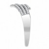 Slickblue Women's Clear Synthetic CZ Ring, Stainless Steel, Polished Finish, No Plating, Size 5-8 - 4 of 4