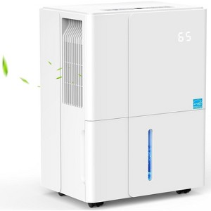 R.W.FLAME Dehumidifiers for Bedroom, 154 OZ Water Tank,(1500 sq.ft) Quiet Small Dehumidifiers with Auto Shut Off, LED Display, white - 1 of 4