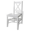 vidaXL Dining Set White Pine wood 5 Piece Durable Dining Table - 4 of 4