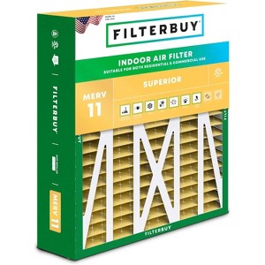 Filterbuy 17.5x21x5 Air Filter (1-Pack), Pleated MERV 11 Allergen Defense Replacement HVAC AC Furnace Filters for Rheem, Ruud, & Protech - 1 of 4