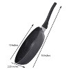 Lorren Home Trends 10" Ceramic Coated Fry Pan, Heat-resistent Handle, PFOA Free, Easy to Clean, Induction Compatible, Dark Grey - 3 of 4