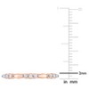 EVERLY JEWELRY | Rose Plated Sterling Silver 1/10 CT TW Diamond Fashion Ring - 4 of 4