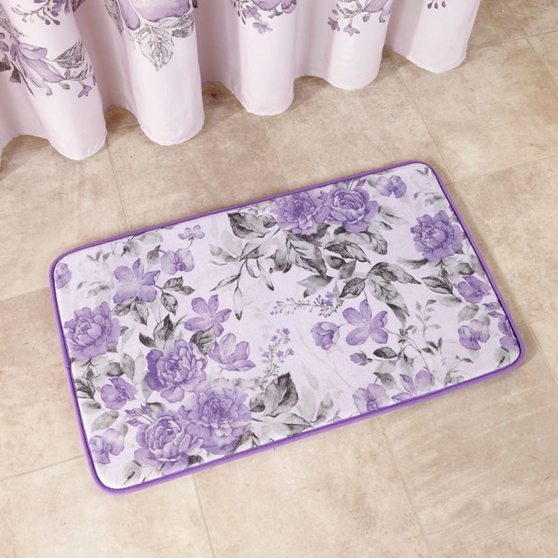 The Lakeside Collection Birmingham Floral Bath Collection - Rug, 4 of 9