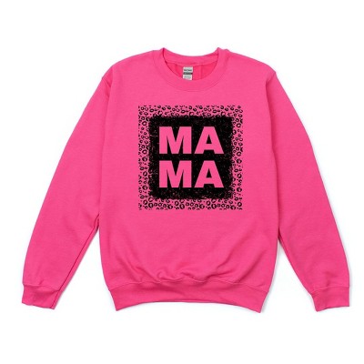 Simply Sage Market Women's Graphic Sweatshirt Leopard Mama Square