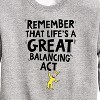 Boys' - Dr. Seuss - Life Great Balancing Act Graphic Long Sleeve Fleece Sweatshirt - 2 of 4