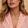Minimalist Thin Gold Chain 18K Gold Thin Box Chain Necklace Short Small Gold Chain Choker Necklaces for Women - 3 of 4